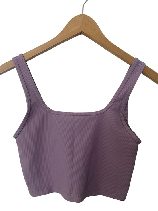 TNA Tops - TnAction TNA by Aritzia Lavender Ribbed Crop Tank Top Size Small